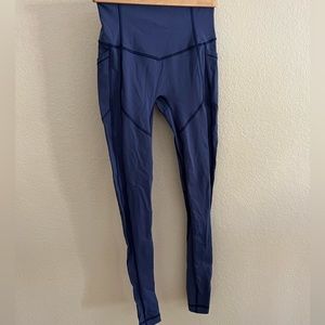 Lululemon legging. Royal blue color. Mid rise. 28” inseam. Size 4.